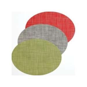    Oval Mini Basketwave Placemat Chilewich Color Dill