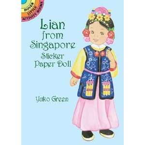  from Singapore Sticker Paper Doll[ LIAN FROM SINGAPORE STICKER PAPER 