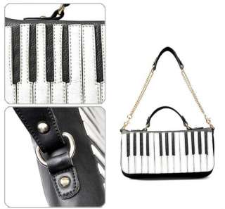 Fashion Piano Keys Satchel Handbag Womens Shoulder Bag  