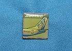 Vintage Boeing 737 Jet Airplane Tail Image Silvertone Pin Lapel 