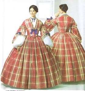 OOP Simplicity Misses Civil War Costume Sewing Pattern  
