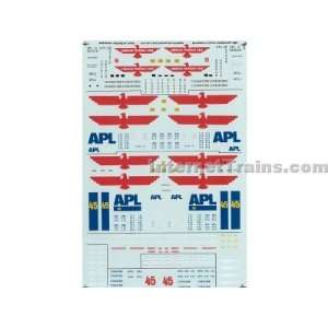   & Chassis Decal Set   American President Lines (APL) Toys & Games