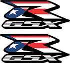 Custom Puerto Rico Rican GSXR Decals Stickers 600 750 1000 hayabusa 
