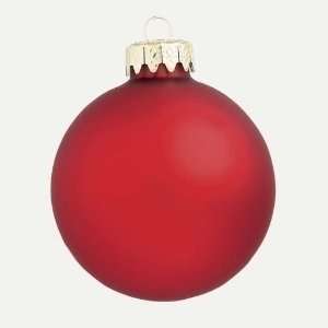  Club Pack Of 72 Matte Xmas Red Glass Ball Christmas 