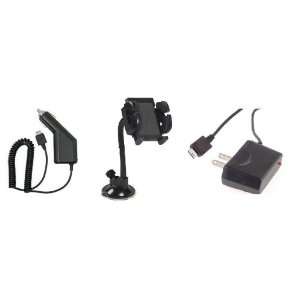  3in1 Car Vehicle+Home Wall House Charger+Windshield Mount 