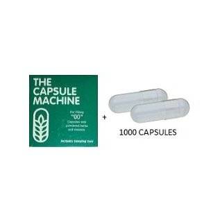 Capsule Filler Kit + 1000 Gelatin Capsules   Capsule Machine Size 00