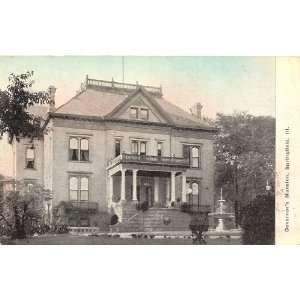   Postcard   Governors Mansion   Springfield Illinois 