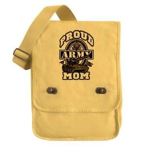    Messenger Field Bag Yellow Proud Army Mom Tank 