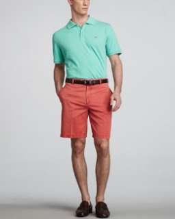 3PMW Peter Millar Signature Pique Knit Polo & Washed Twill Shorts