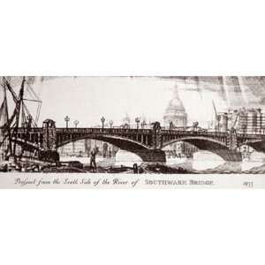  Southwark Bridge 1933 Etching , Topographical Engraving 