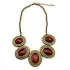 Beautiful Wholesale bulk lots 1pcs vintage red rhinestone gold p long 