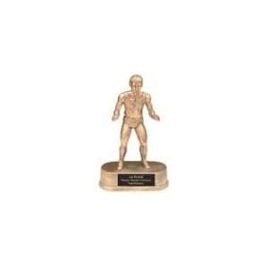  Gold Wrestler Figure Trophy Award