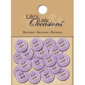  K&Company Purple Sparkle Heart Circle Buttons Arts 