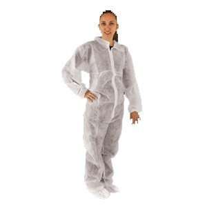 Keystone Premier 1 Coveralls With Elastic Wrist/Ankle, White  Xl, 25 