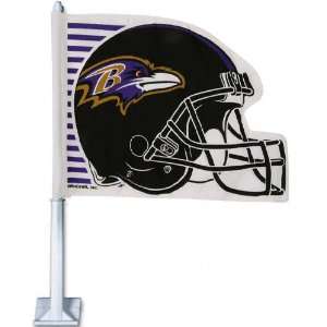  Baltimore Ravens Helmet Car Flag