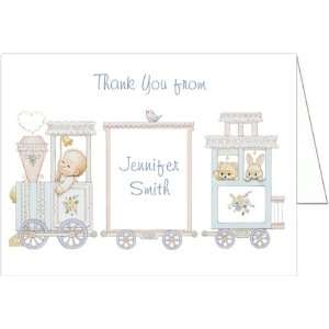  Baby Train Baby Shower Thank You Cards   Set of 20 Baby