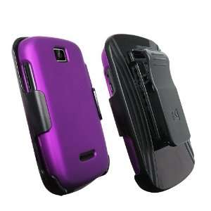  Package for Motorola Theory   Purple/Black Cell Phones & Accessories