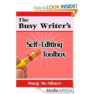 The Busy Writers Self Editing Toolbox Marg McAlister  