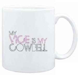 Mug White  my vice is my Cowbell  Instruments  Sports 