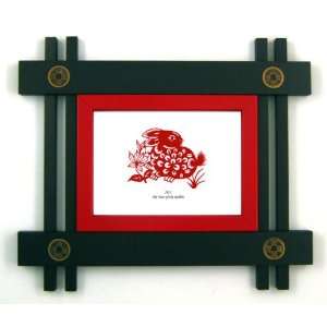  5x7 Oriental Temple Design Frame Year of the Rabbit