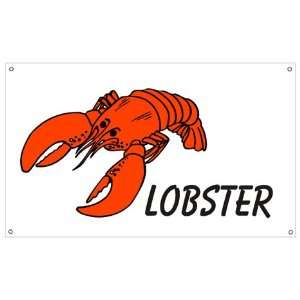  Lobster Business Banner Sign White