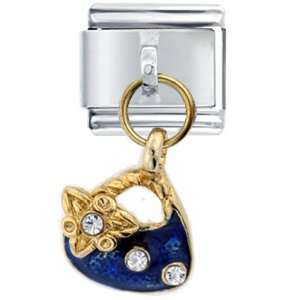  Stone Purse Blue Italian Charms Pugster Jewelry