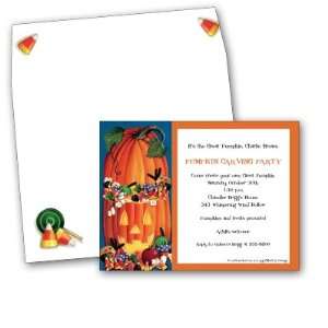 Halloween Party Invitation with Coordinating Envelope   Package of 25