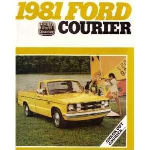  1981 FORD COURIER Sales Brochure Literature Book Piece 