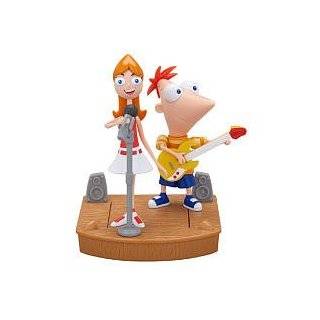 disney phineas and ferb mini figure 2pack phineas candace rockin stage