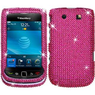   BLING HARD CASE COVER BLACKBERRY TORCH 9800 9810 FACEPLATE PINK  