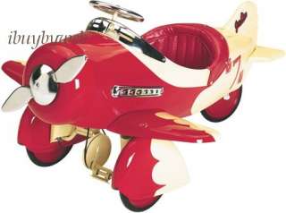 Kids Retro Red Sport Racer Pedal Plane Airplane NEW  