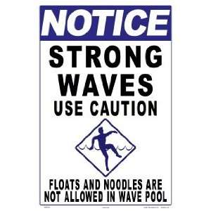  Notice Strong Waves Use Caution Sign 7938Ws1218E Patio 