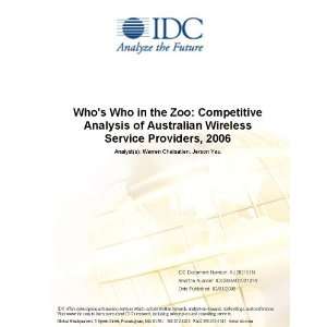  Whos Who in the Zoo Competitive Analysis of Australian 