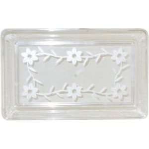  Floral Design 18x11 Tray, Clear