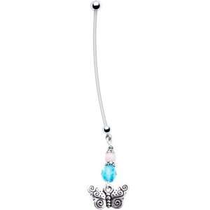  Springtime Butterfly Pregnant Belly Ring Jewelry