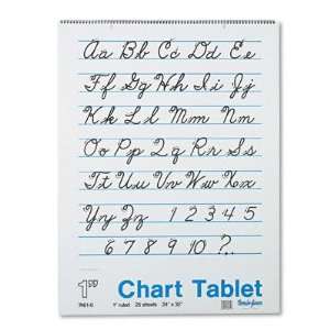  New Chart Tablets w/Cursive Cover Ruled 24 x 32 Case Pack 