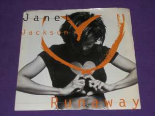 Janet Jackson Runaway   When I Think Of You Rare 7 Vinyl 45 & Picture 