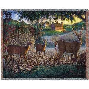  Deer Tapestry Throw Field of Dreams