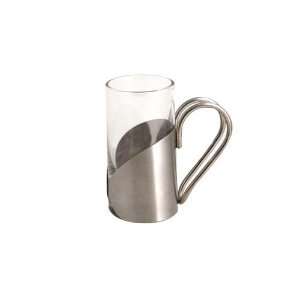   House DMU011BSS23 1 1/2 Oz Glass/Stainless Steel Mug