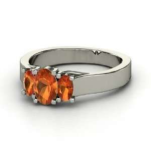  Ramona Ring, Oval Fire Opal Sterling Silver Ring Jewelry