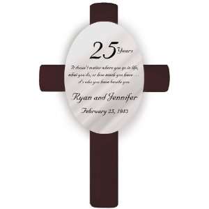 Personalized Anniversary Cross   Beside You 