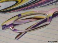 Purple Multicolor Glasses Eyeglasses 1.50 Readers Case  