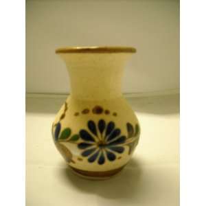  Mexican Flowers Pottery Vase New 
