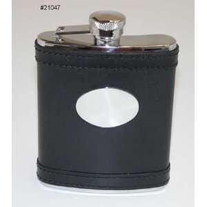  Engraveable Leather Flask