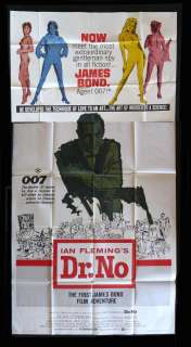DR. NO * CineMasterpieces 3SH ORIGINAL MOVIE POSTER JAMES BOND 007 