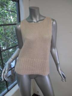   Mara Ballet Pink Sheer Woven Sleeveless Top/Button Down Sweater Set L