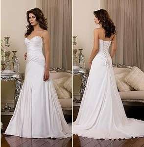 Cheap Sweetheart Chiffon Wedding Dress Bridal Gown New  
