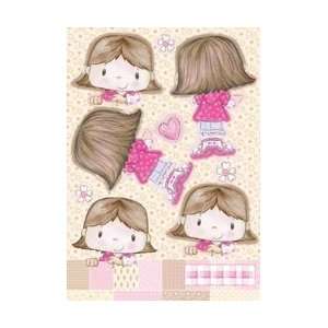 Patchwork Pals Die Cut Punch Out Sheet 8X12   Bonnie In Hoodie 