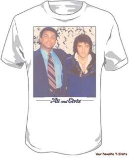 Licensed Elvis Presley and Muhammad Ali Adult Tee Shirt S 2XL  