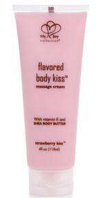 Flavored Body Kiss Massage Cream Shea Body Butter  